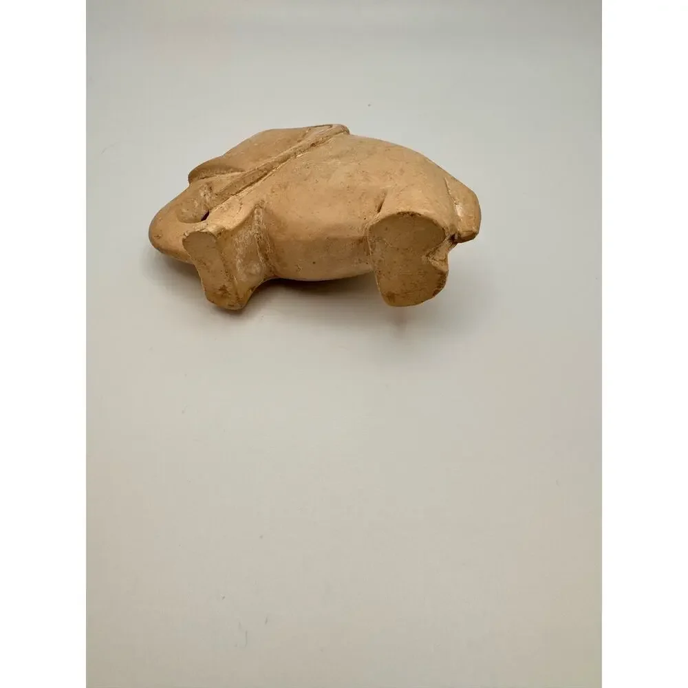Vintage Soapstone Two Animals Elephant Lion Hand Carved Africa African Figurine